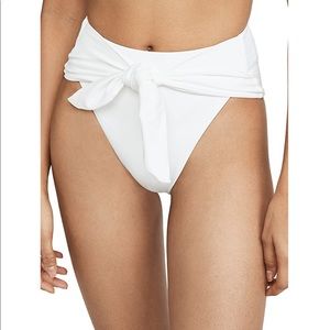 NWT Weworewhat White Riviera swim bottoms -size XL
